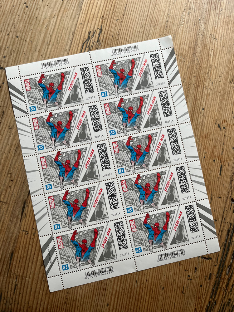 Spider-Man Briefmarken 2022