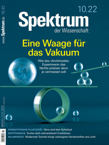 Das Cover zu »Spektrum der Wissenschaft« Ausgabe 10.22